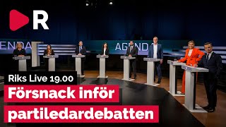 Försnack inför partiledardebatten – vad kommer vi se [upl. by Sualkcin378]