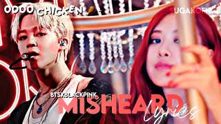 BTS x BLACKPINK Misheard Lyrics funny Compilation Try not to laugh [upl. by Nnylirak]