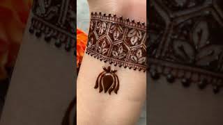 Simple mehendi design  wrist mehendi shorts mehndi youtubeshorts ytshorts mehndidesign henna [upl. by Oraneg765]