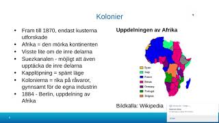 Sammanfattning Imperialismen och kolonialismen [upl. by Jennilee]