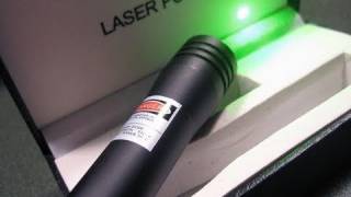 5mW CR2 Handheld Green Laser from DXDetailed Review [upl. by Eelano]