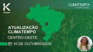 Previsão do tempo CentroOeste  101024  Koppert amp Climatempo [upl. by Keemahs]