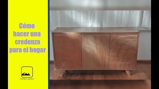 Como hacer una credenza o bufetera modernasideboard con madera contrachapada de okume quotDIY2021 [upl. by Kathleen]