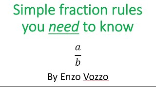 Simple Fraction Rules [upl. by Latt]