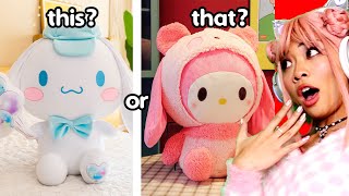 Sanrio Would You Rather Challenge Impossible sanrio cute challenge [upl. by Frederiksen486]