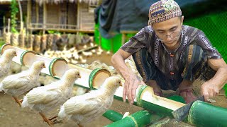 Make a super long feeding trough for chickens [upl. by Brandi510]