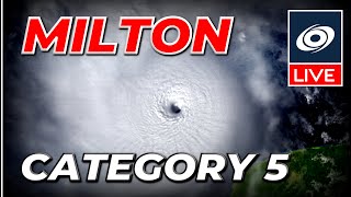 Category 5 Hurricane Milton a Gulf of Mexico Monster  Live Coverage [upl. by Karlens913]