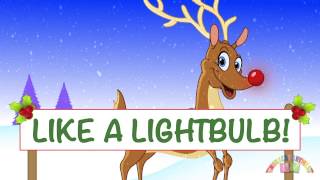 RUDLOPH THE REINDEER NEW FUN LYRICS  Christmas Songs  Nursery Rhymes TV  English Songs For Kids [upl. by Kassel433]