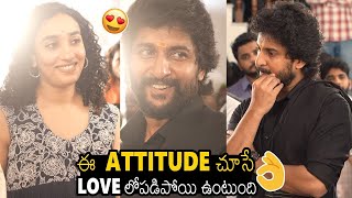 Hero Nani Wife Reaction At NaniOdela2 Movie Opening Pooja Ceremony  Dasara2  Vega Originals [upl. by Casavant]