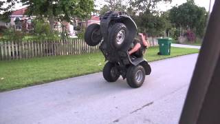 Honda Rancher 420 Wheelies HD [upl. by Maillliw]