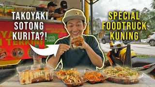 TAKOYAKI SOTONG TERJUNTAI dari Food Truck Kuning Takoyaki [upl. by Eihcir]