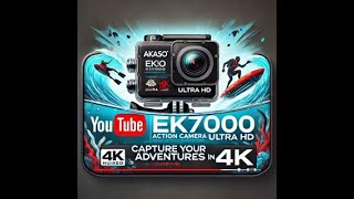 Review AKASO EK7000 Action Camera with EIS Ultra HD Underwater [upl. by Sesylu]