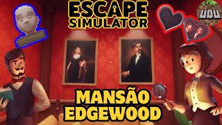 Primeira sala Mansão Edgewood Escape Simulator [upl. by Hgieliak]