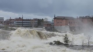 Great Falls Androscoggin River LewistonAuburn [upl. by Earb]