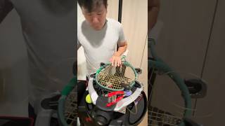 Tennis racket stringing ASMR [upl. by Ylak913]