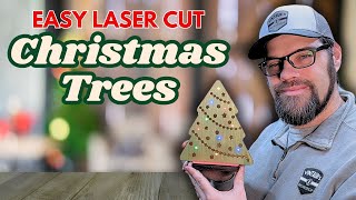 Laser Cut LED lit Christmas Trees [upl. by Ramma]