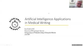 Artificial Intelligence Tools in Medical Writing [upl. by Izmar769]