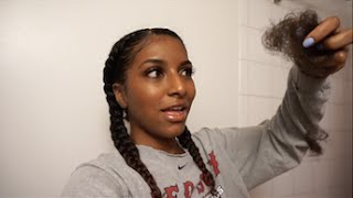 NATURALNEIICEY VLOGS MY HAIR FELL OUT [upl. by Tezil926]