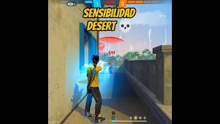 SENSIBILIDAD PARA SER EL MEJOR CON LA DESERT 💀 freefire [upl. by Port]