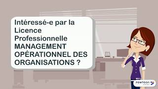 Licence professionnelle management Opérationnel des Organisations LP MOO  CFA Descartes [upl. by Rossie523]