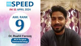 9th Rank AML INISS April 2024 MCH Surgical Gastroenterology Dr Raahil Farooq [upl. by Eneres]