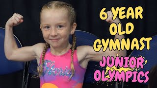 6 Year Old GYMNAST WINS JUNIOR OLYMPICS [upl. by Dnomyad]