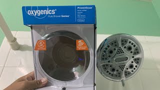 Oxygenics Shower head Genius Power Soak [upl. by Filiano111]