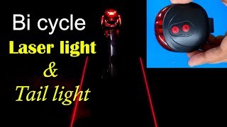 Bicycle tail light amp laser light [upl. by Ayanej]