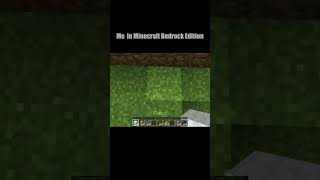 Minecraft Java vs Bedrock shorts minecraft mcpe mcje [upl. by Brendin]