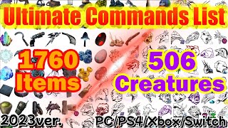 ARK Ultimate Commands All Items amp All Creatures 2023 PCPS4XboxSwitch [upl. by Daniel454]