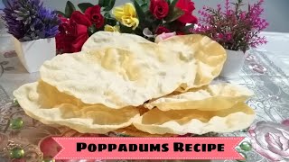 poppadoms recipe  cooking with safia UK [upl. by Norbel]