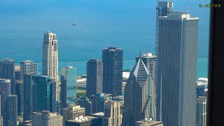 4K Willis Sears Tower Skydeck View from Tallest Building in Chicago Illinois USA [upl. by Ehcsrop]