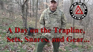 A Day on the Trapline Sets Snares and Gear [upl. by Aicertap505]