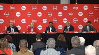 Lakehead University hosts Ontario Liberal Leadership debate [upl. by Eirojam]