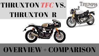 Triumph Thruxton TFC overview amp comparison with Thruxton R triumph triumphmotorcycles [upl. by Llamaj27]