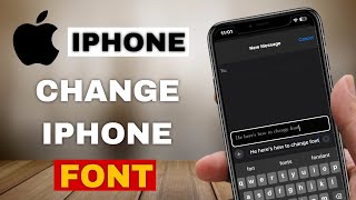 How to Change Font Style on iPhone iOS 18 EASY [upl. by Justinn]