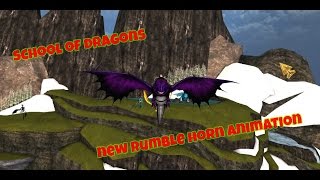 School of Dragons  New Rumble Horn animation [upl. by Dittman]