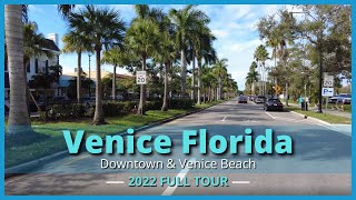 Downtown Venice Florida  Venice Beach FULL TOUR [upl. by Harned]