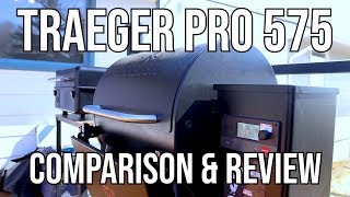 Traeger Pro 575 Grill Comparison amp Review  Triple 6 Grill [upl. by Atnaloj]