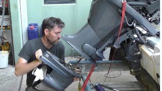 Reinstalling an outboard lower unit [upl. by Alexandr731]