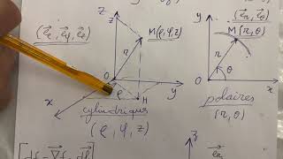 Les opérateurs gradient divergence et rotationnel en coordonnées cylindriques et sphériques [upl. by Eliga105]