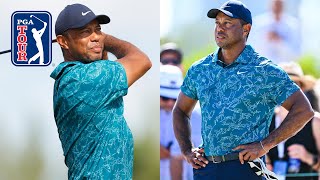 Tiger Woods shoots 2under 70  Round 2  Hero  2023 [upl. by Baudelaire209]