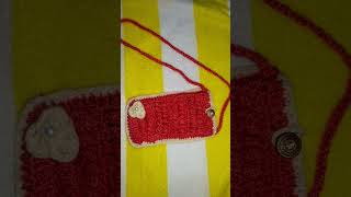 Beautiful mobile pouch made by crochettranding crocht shortvideo [upl. by Esinrahs140]