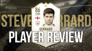 FIFA 19  ICON GERRARD 86 PLAYER REVIEW [upl. by Adlig617]