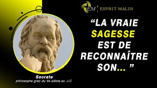 SOCRATE  Citations philosophiques et sages sur la vie le bonheur  Citations sages stoïcisme [upl. by Ajssatan]