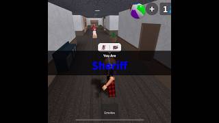 this was the easiest round ever✌️ j  roblox shorts roblox murdermystery2 mm2 [upl. by Abihsat]