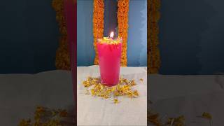 DIY Diwali Water Candle Idea  Last Minute Diwali Decoration Idea ❤️youtubeshorts shorts [upl. by Neufer]