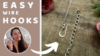 Make an EASY hook clasp for jewelry making [upl. by Ethelyn]