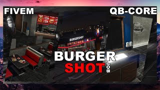 FiveM Server erstellen QbCore  Burger Shot Job [upl. by Oiril]