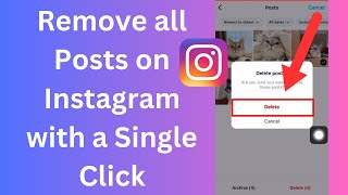 How to Remove all Posts on Instagram with a Single click [upl. by Nazus802]